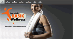 Desktop Screenshot of basic-wellness.de