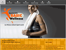 Tablet Screenshot of basic-wellness.de